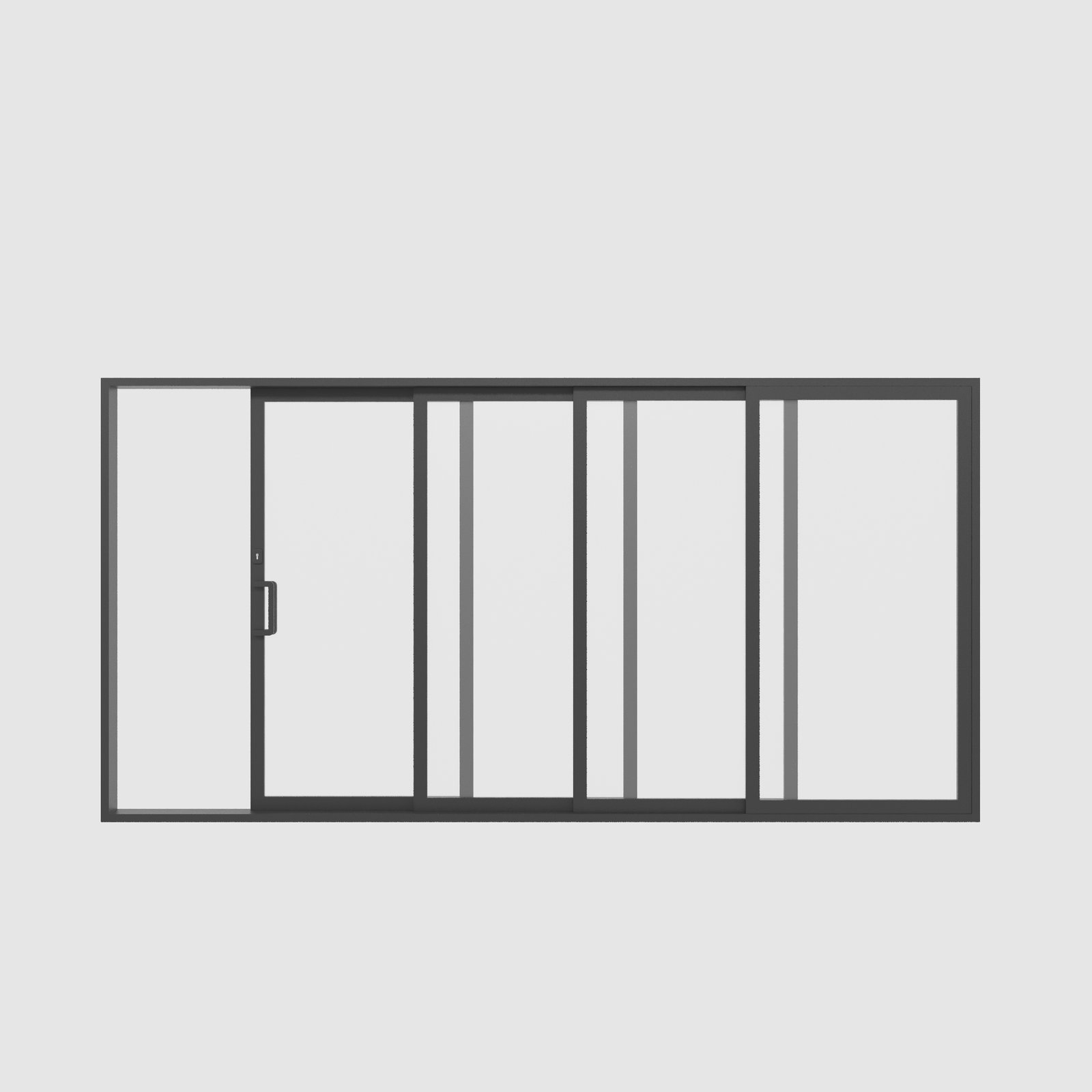 Aluminum Thermal Break Sliding Door 192x96 inches