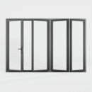 Aluminum Thermal Break Bi Fold Door 120x80 inches