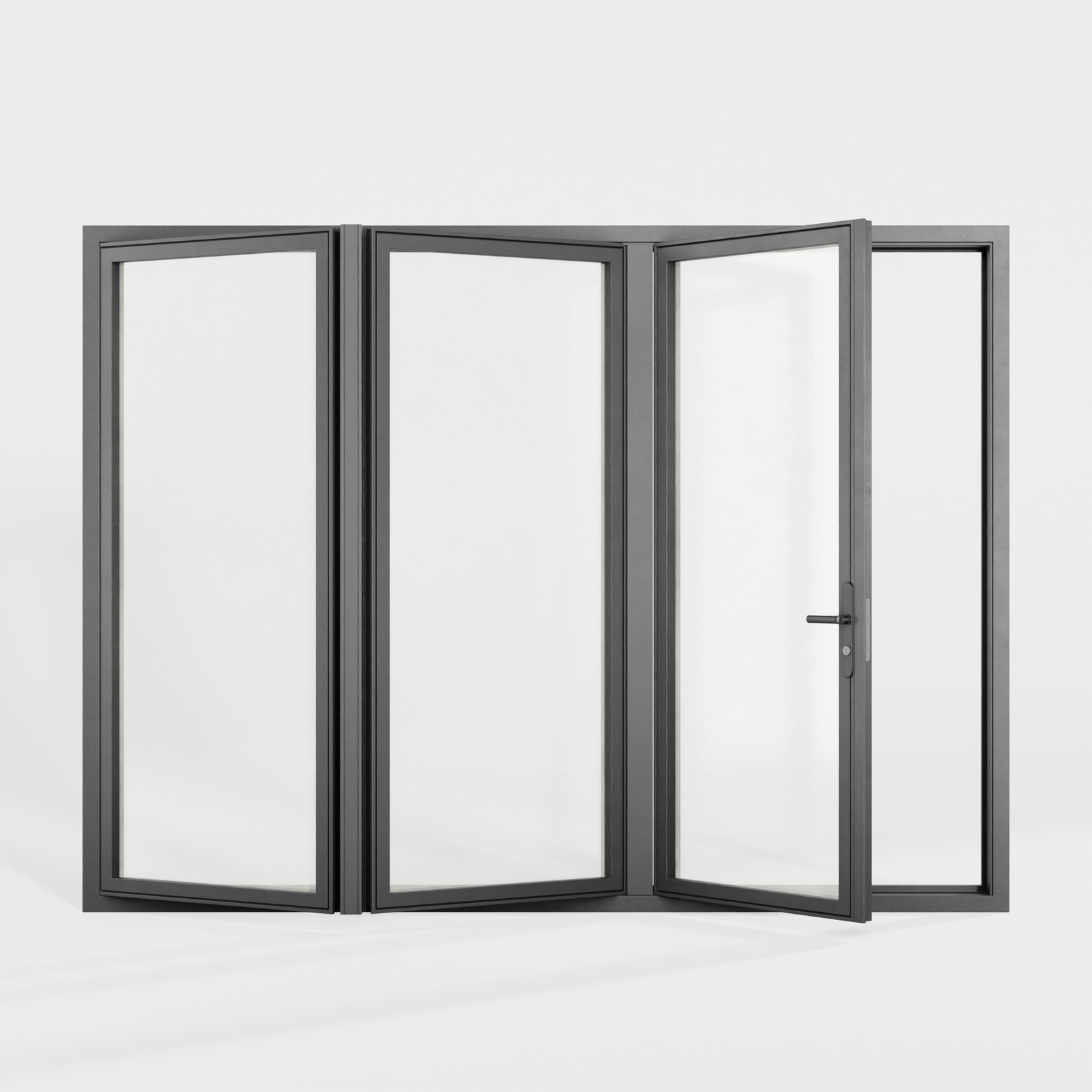 Aluminum Thermal Break Bi Fold Door 108x80 inches