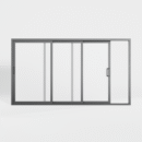 Aluminum Thermal Break Sliding Door 120x96 inches