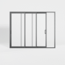 Aluminum Thermal Break Sliding Door 144x80 inches