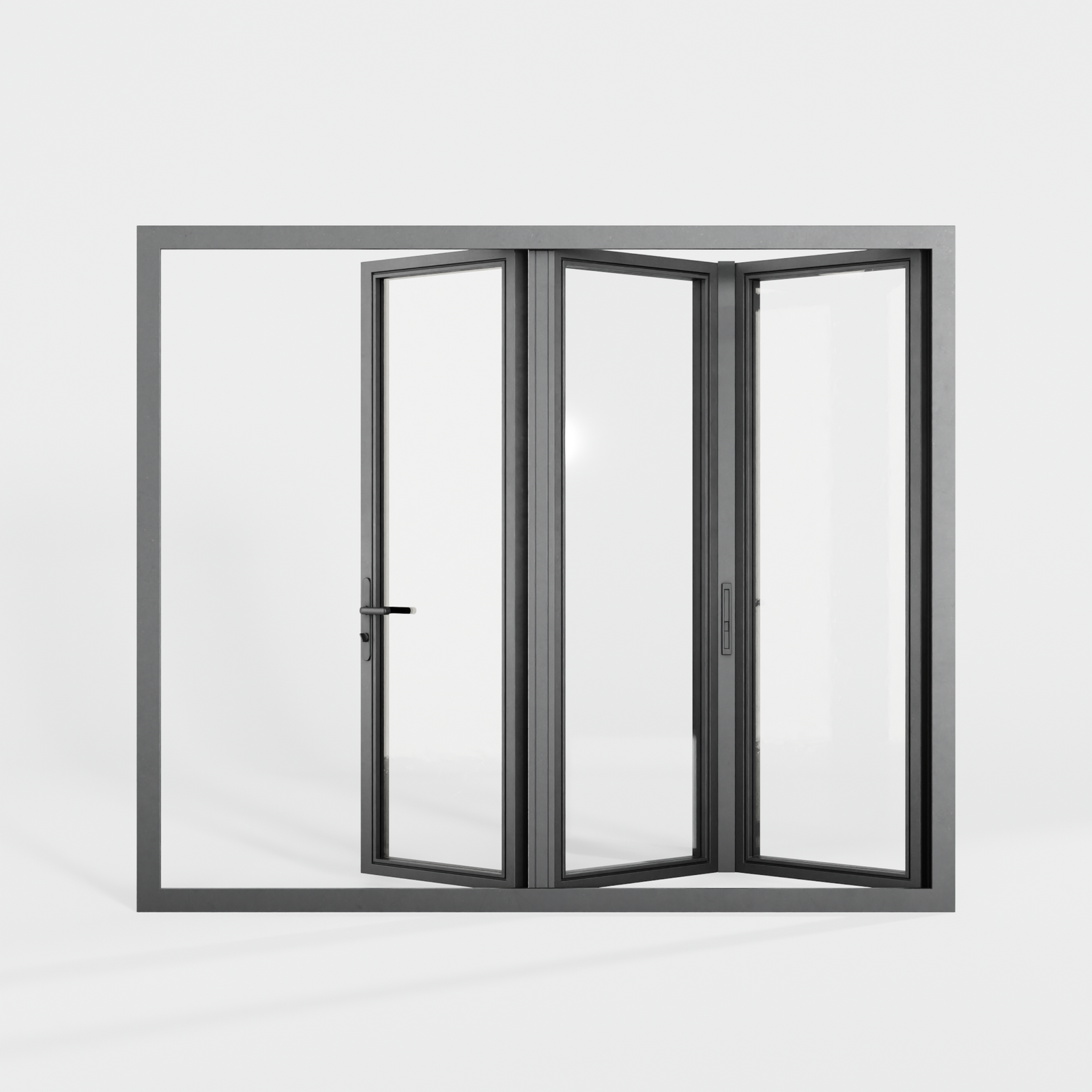 Aluminum Thermal Break Bi Fold Door 96x80 inches
